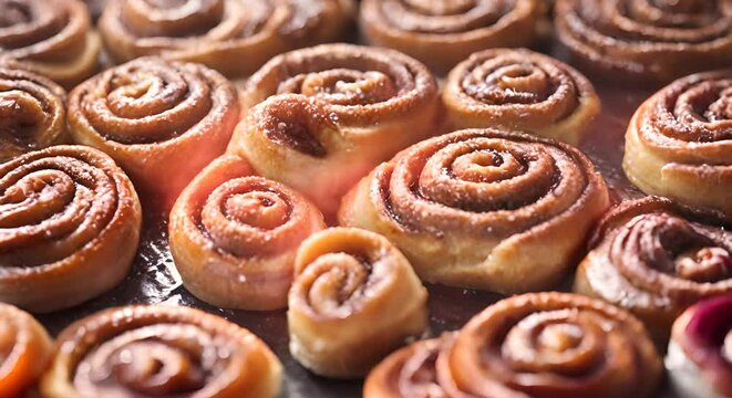 Delicious cinnamon roll.