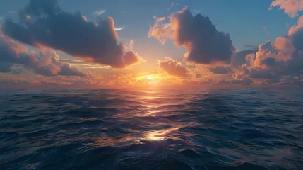 Foto auf Acrylglas Sunset over the sea on twilight time © Pik_Lover