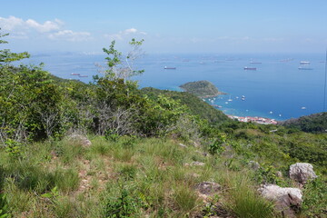 Fototapeta na wymiar Blick vom Cerro Vigia auf der Insel Isla Taboga in Panama