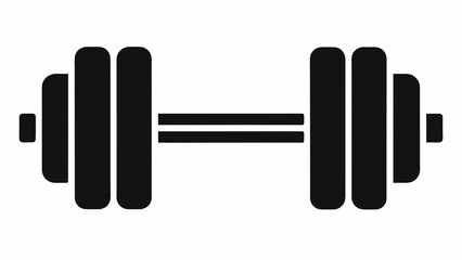 dumbbell on a white background vector illustration