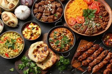 Opulent international cuisine delivery, where exotic and refined dishes from renowned global restaurants are couriered to provide an exclusive dining experience at home