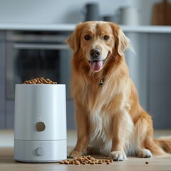 WiFi connected smart feeder with facial recognition, ensuring that the correct pet is fed the right amount, and allowing for interactive treat dispensing