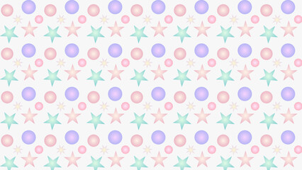 Seamless pattern abstract modern shapes blue green pink violet gradient colors
