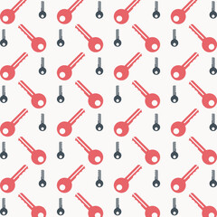House key brilliant trendy colored repeating pattern vector illustration cool design