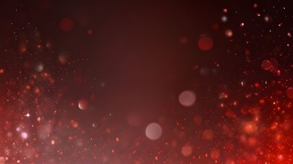 Abstract red shiny glitter bokeh christmas vector background Generative AI