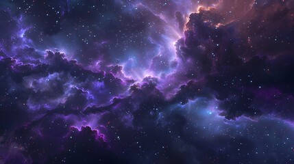 Fototapeta premium Vast cosmic expanse filled with stars. Interstellar journey concept.