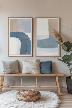 Minimalist Canvas Elegance: Transform Your Living Room with Captivating Art