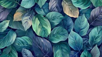 Leafy Harmony: Natural Elegance in Pattern and Texture