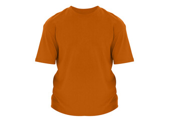 Young Men's T-Shirt Front Look Social Media PNG Mockup Demo Transparent Background For Website