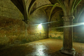Cistern (ancient underground watertank) in the Portuguese fortress of El Jadida (Mazagan). Original...