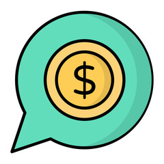 Obraz premium Financial Communication Icon