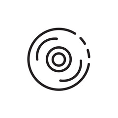 Cd Compact Device Line Icon