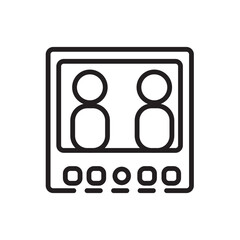 Camera Creative Monitor Line Icon