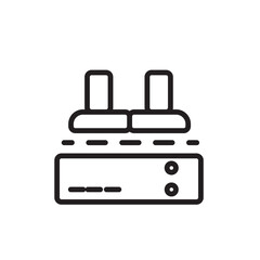 Business Factory Investment Line Icon