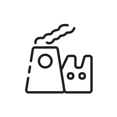 Building Industrial Product Line Icon