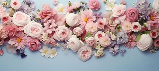 Floral Fantasy: Seamless Background Adorned with Blooms
