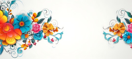 Floral Flourish: Seamless Background Embellished with Flowers