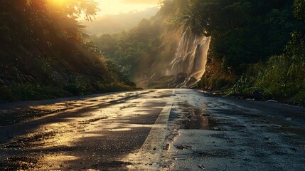 Road photography, ideal for wallpaper or presentation design