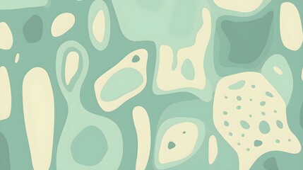 Abstract Shapes and Textures in cyan Tones. Artistic Background