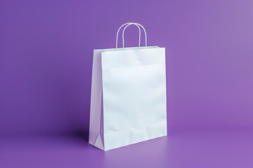 Paper back on purple background