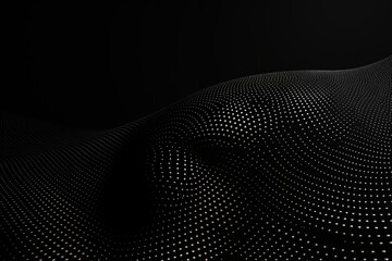 The intricate patterns of black halftone dots create depth and texture  for a decorative web layout, poster, or banner design