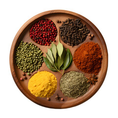 Colorful spices for Garam Masala. Food ingredients for garam masala