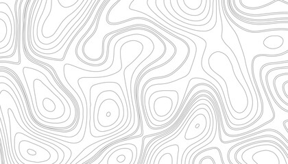 Background of the topographic map. Topographic map lines, contour background. geographic mountain relief. Retro topographic map. geographic contour map paper texture. - obrazy, fototapety, plakaty