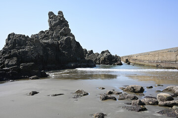 銚子海岸・犬岩,千葉県銚子市
