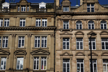 Fototapeta na wymiar Buildings along the river Tyne - Newcastle Upon Tyne - Northumberland - England - UK
