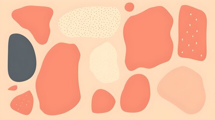 Abstract Shapes and Textures in pink Tones. Artistic Background