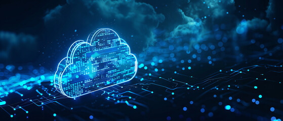 Cloud Computing Backup Cyber Security Fingerprint Identity Encryption Technology - obrazy, fototapety, plakaty