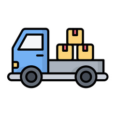 Flatbed Truck Icon
