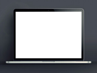 Realistic tablet mockup or laptop screen isolated blank screen with a blank screen for UI/UX presentations