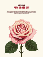 National Peace Rose Day background.