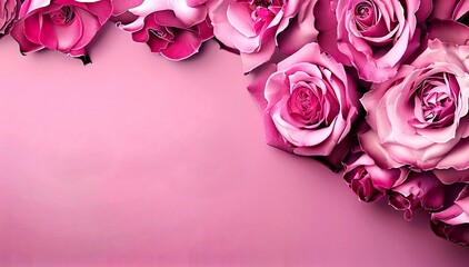 Luxury card with roses. Ideal for greetings, business cards, announcements, spa salons, flower shops, etc. AI generated.