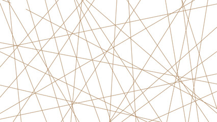 Abstract luxury gold geometric random chaotic lines. Random geometric line pattern on a transparent background. Random chaotic lines abstract geometric patterns of modern design.	
 - obrazy, fototapety, plakaty
