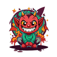 Fototapeta premium baby devil graffiti #117