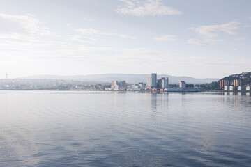 View of Trondheim city in Norway