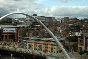 Millenium bridge - Newcastle Upon Tyne - Northumberland - England - UK