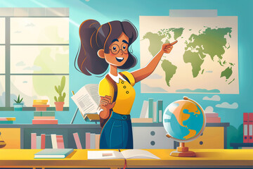 Vector Illustration of Cartoon People.