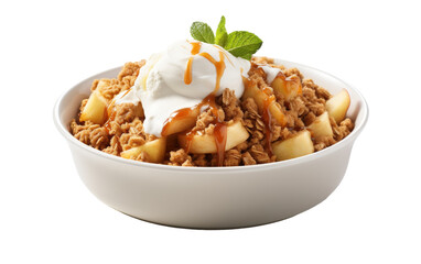 A bowl overflowing with crunchy granola, creamy yogurt, and vibrant fruits in a harmonious blend