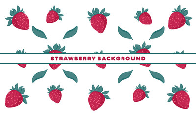 strawberry pattern vector background