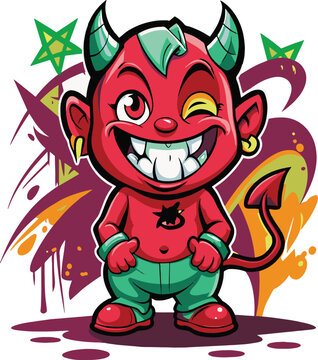 baby devil graffiti #215