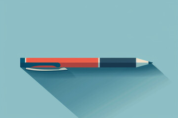 Isolated pen icon. a flat style.