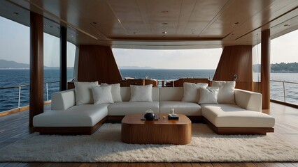 Yacht modern interior design furniture