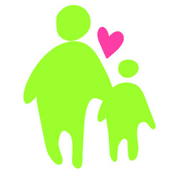 Hand Drawn love, family and child vector