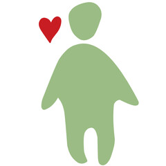 Hand Drawn love, family and child vector