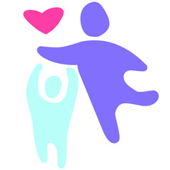 Hand Drawn love, family and child vector