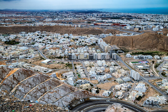 View of the capital city of Muscat in Oman
