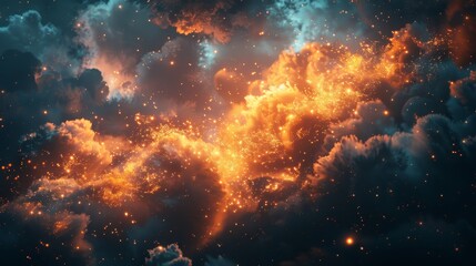 Fototapeta premium Discover the synergy between cloud computing and big data analytics